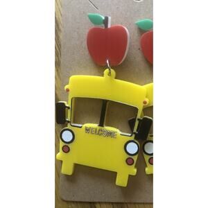School Bus Earrings, Lightweight First Day Of School,